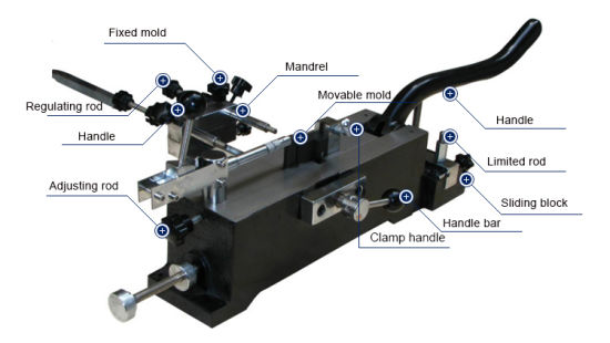 Máquina de doblado manual de regla de acero de precisión manual