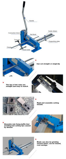 Máquina de corte de regla de acero de placa manual para matrices